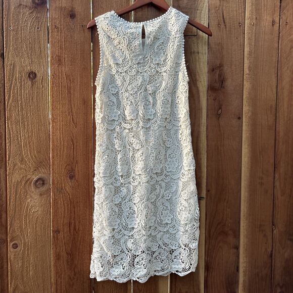 JOIE VIONNE CROCHET LACE Cream DRESS NWT Size Small MSRP $198 - Picture 9 of 16